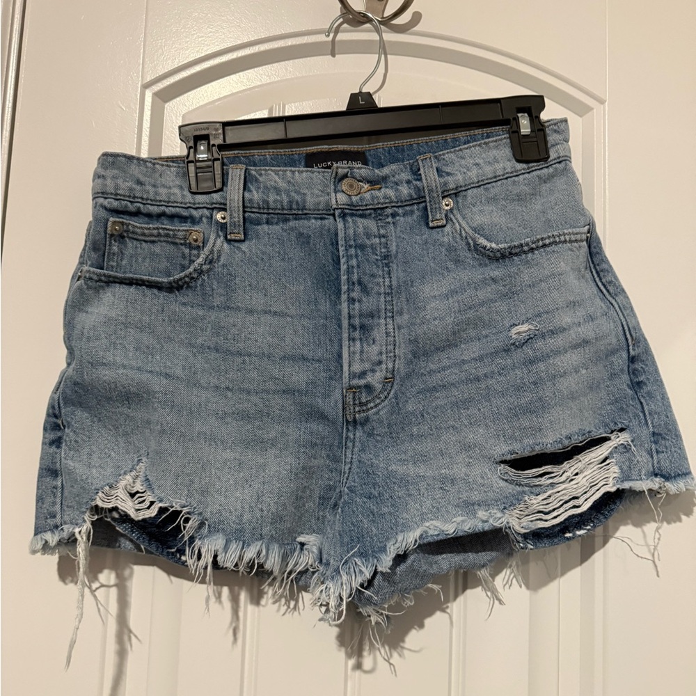 Lucky Distressed Denim Shorts